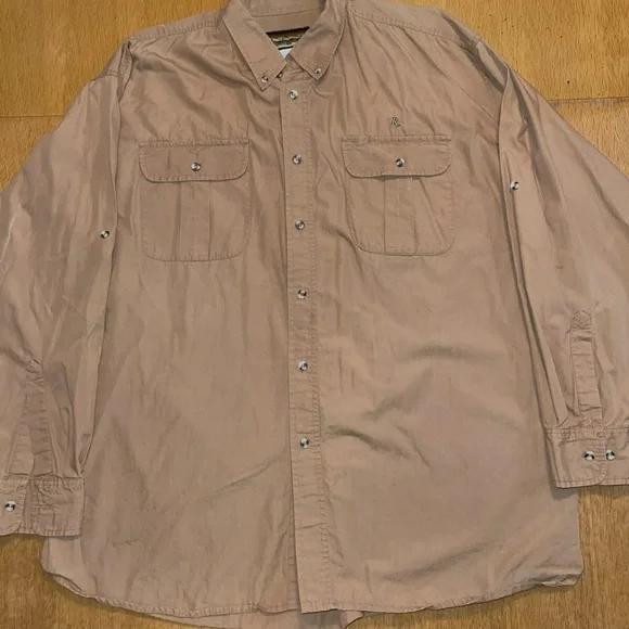 Remington Outdoor Clothing Mens Long Sleeve Button Down Sz XXL Vintage - Picture 1 of 5